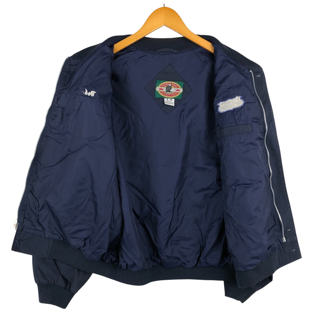 90s-00'S EAGLE RIDGE OUTFITTERS Derby Jacket, Cup Shoulder, Made in Russia, Men's Size L cotton navy blue type Vintage Second Hand