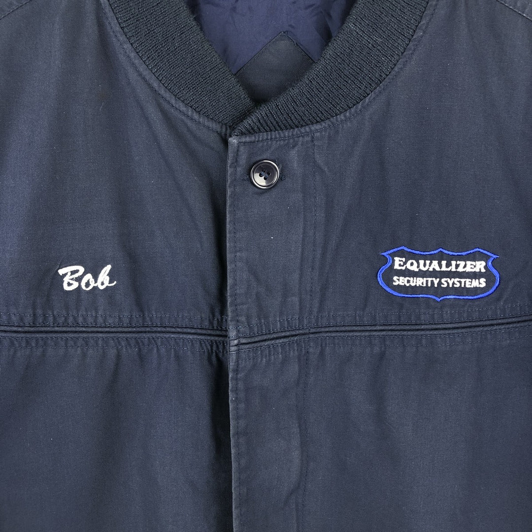 90s-00'S EAGLE RIDGE OUTFITTERS Derby Jacket, Cup Shoulder, Made in Russia, Men's Size L cotton navy blue type Vintage Second Hand