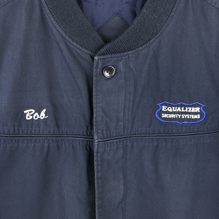 90s-00'S EAGLE RIDGE OUTFITTERS Derby Jacket, Cup Shoulder, Made in Russia, Men's Size L cotton navy blue type Vintage Second Hand