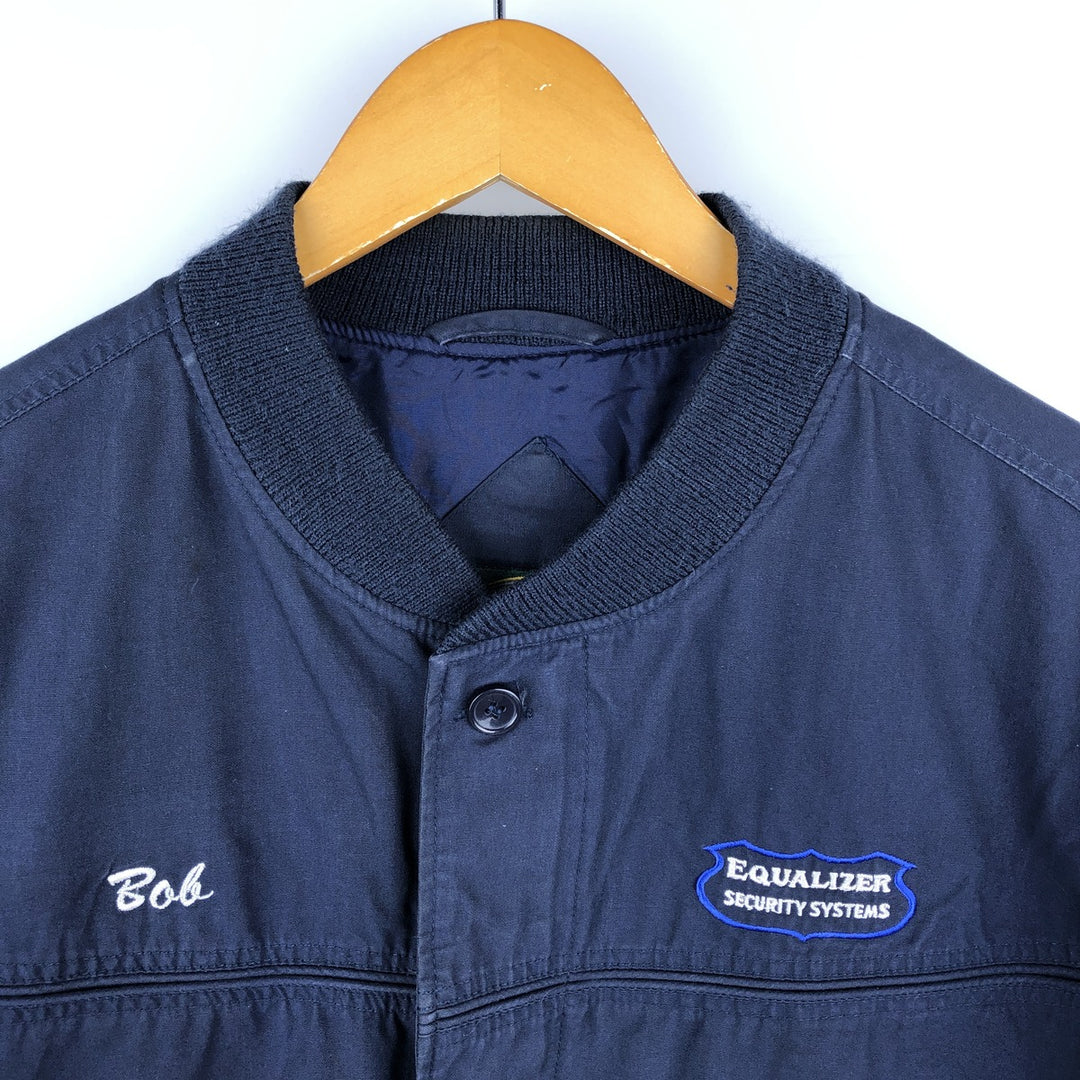 90s-00'S EAGLE RIDGE OUTFITTERS Derby Jacket, Cup Shoulder, Made in Russia, Men's Size L cotton navy blue type Vintage Second Hand