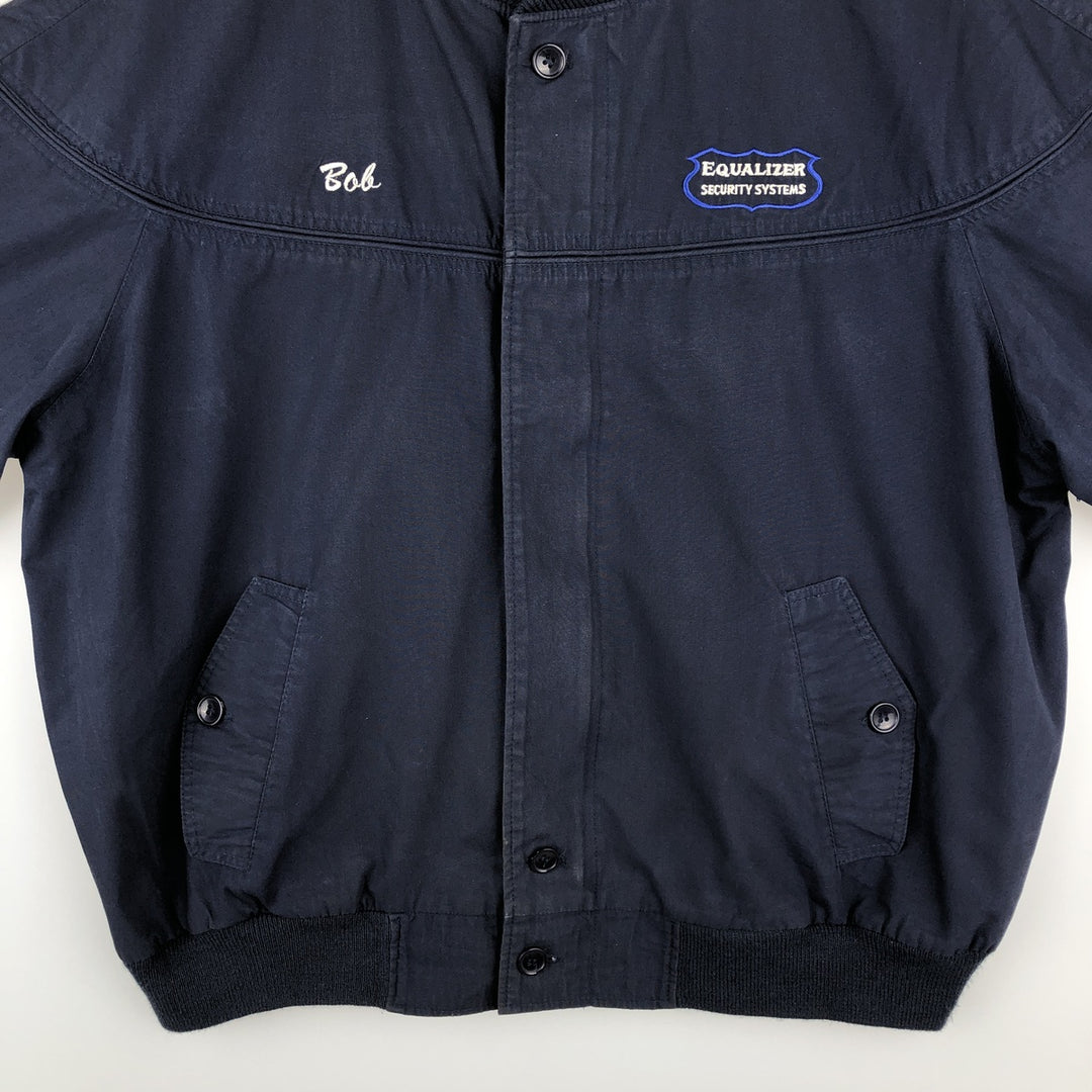 90s-00'S EAGLE RIDGE OUTFITTERS Derby Jacket, Cup Shoulder, Made in Russia, Men's Size L cotton navy blue type Vintage Second Hand