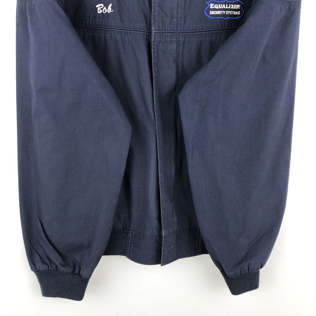 90s-00'S EAGLE RIDGE OUTFITTERS Derby Jacket, Cup Shoulder, Made in Russia, Men's Size L cotton navy blue type Vintage Second Hand
