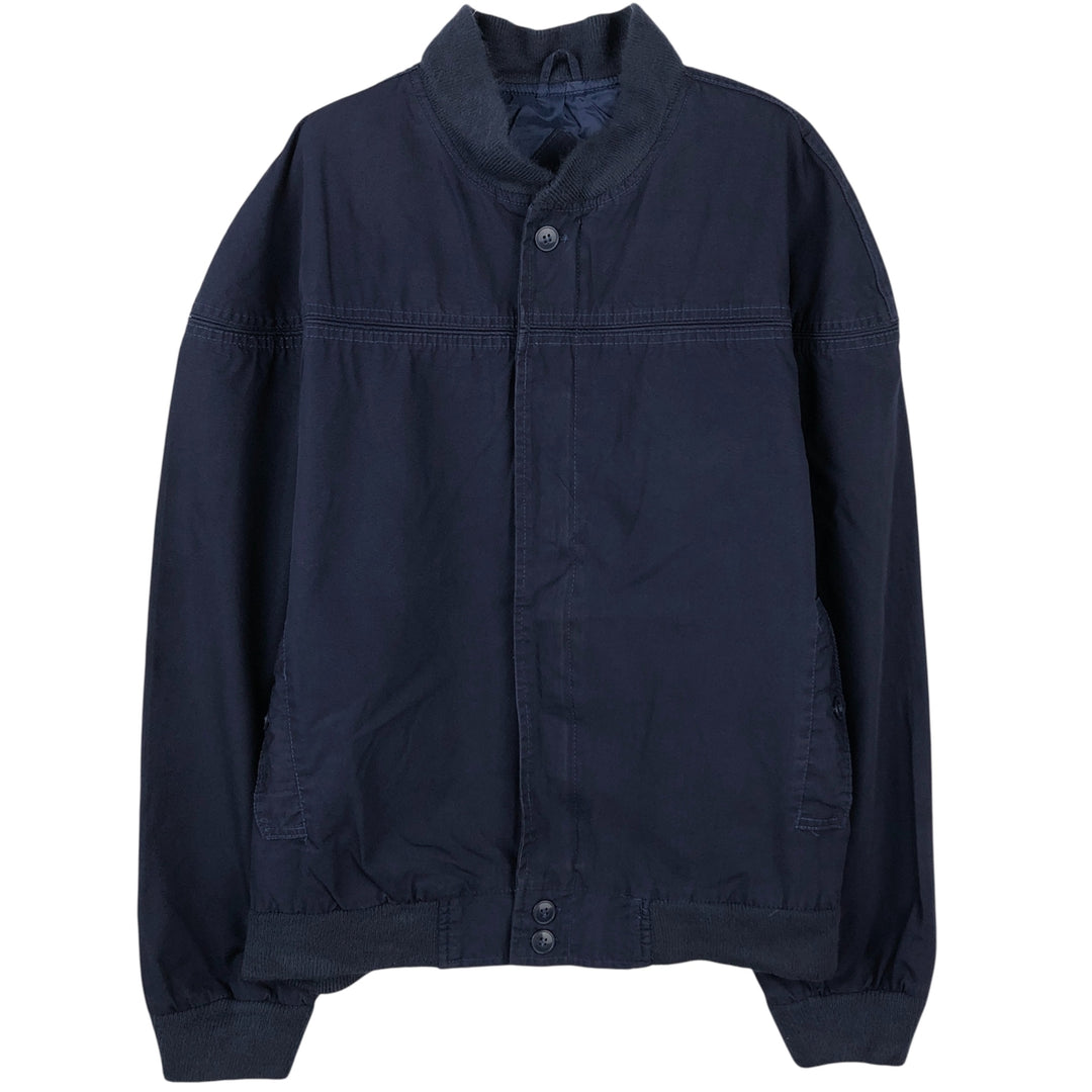 EAGLES RIDGE Derby Jacket, Cup Shoulder Jacket, Men's Size L cotton navy blue type Vintage Second Hand