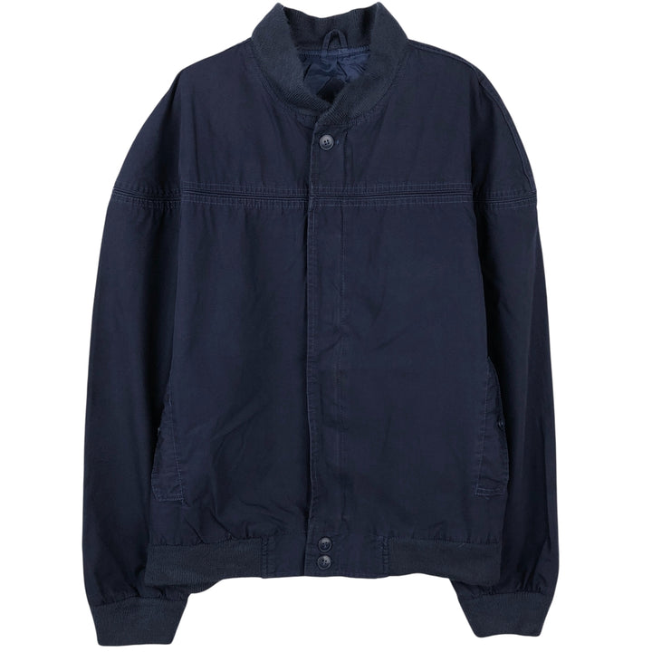 EAGLES RIDGE Derby Jacket, Cup Shoulder Jacket, Men's Size L cotton navy blue type Vintage Second Hand