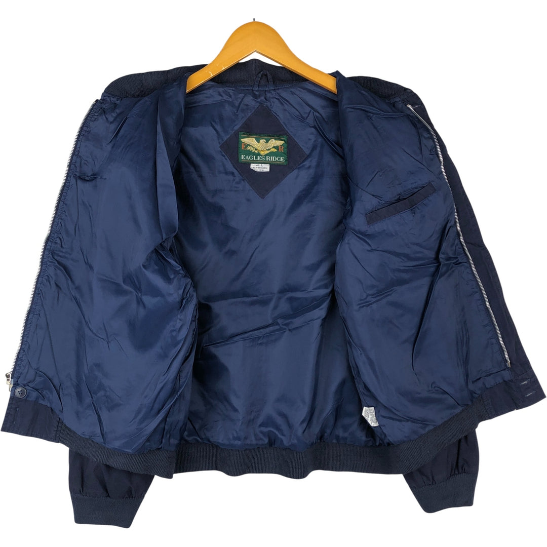EAGLES RIDGE Derby Jacket, Cup Shoulder Jacket, Men's Size L cotton navy blue type Vintage Second Hand