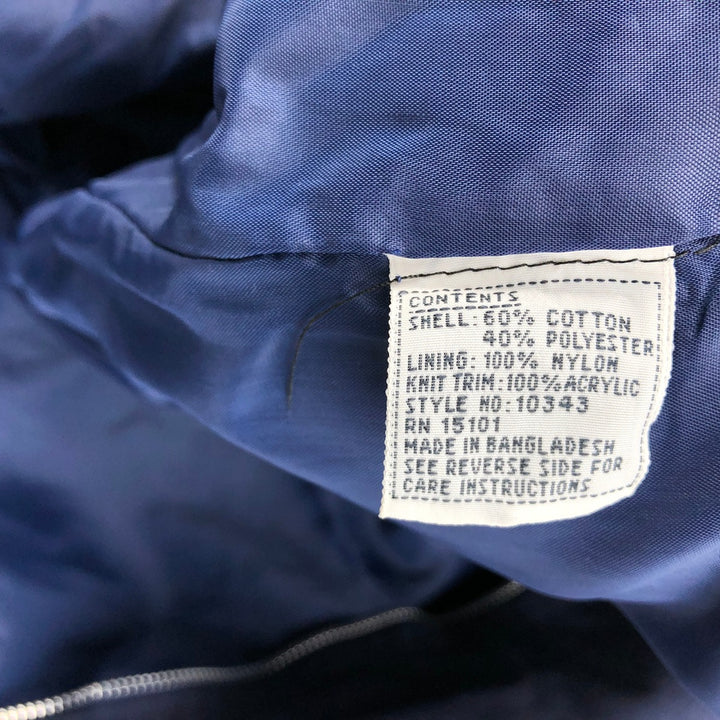 EAGLES RIDGE Derby Jacket, Cup Shoulder Jacket, Men's Size L cotton navy blue type Vintage Second Hand
