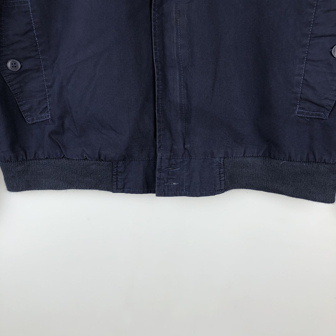 EAGLES RIDGE Derby Jacket, Cup Shoulder Jacket, Men's Size L cotton navy blue type Vintage Second Hand