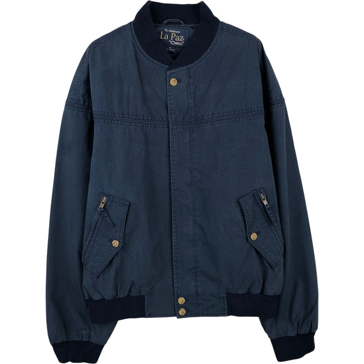 90'S Catalina La Paz Derby Jacket, Cup Shoulder, Men's Size Medium, Vintage cotton navy blue type Vintage Second Hand