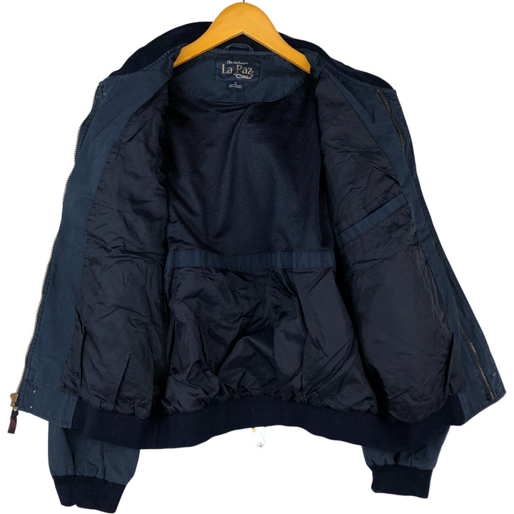 90'S Catalina La Paz Derby Jacket, Cup Shoulder, Men's Size Medium, Vintage cotton navy blue type Vintage Second Hand