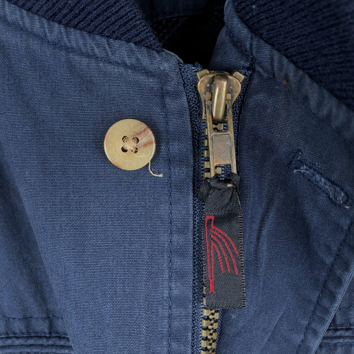 90'S Catalina La Paz Derby Jacket, Cup Shoulder, Men's Size Medium, Vintage cotton navy blue type Vintage Second Hand