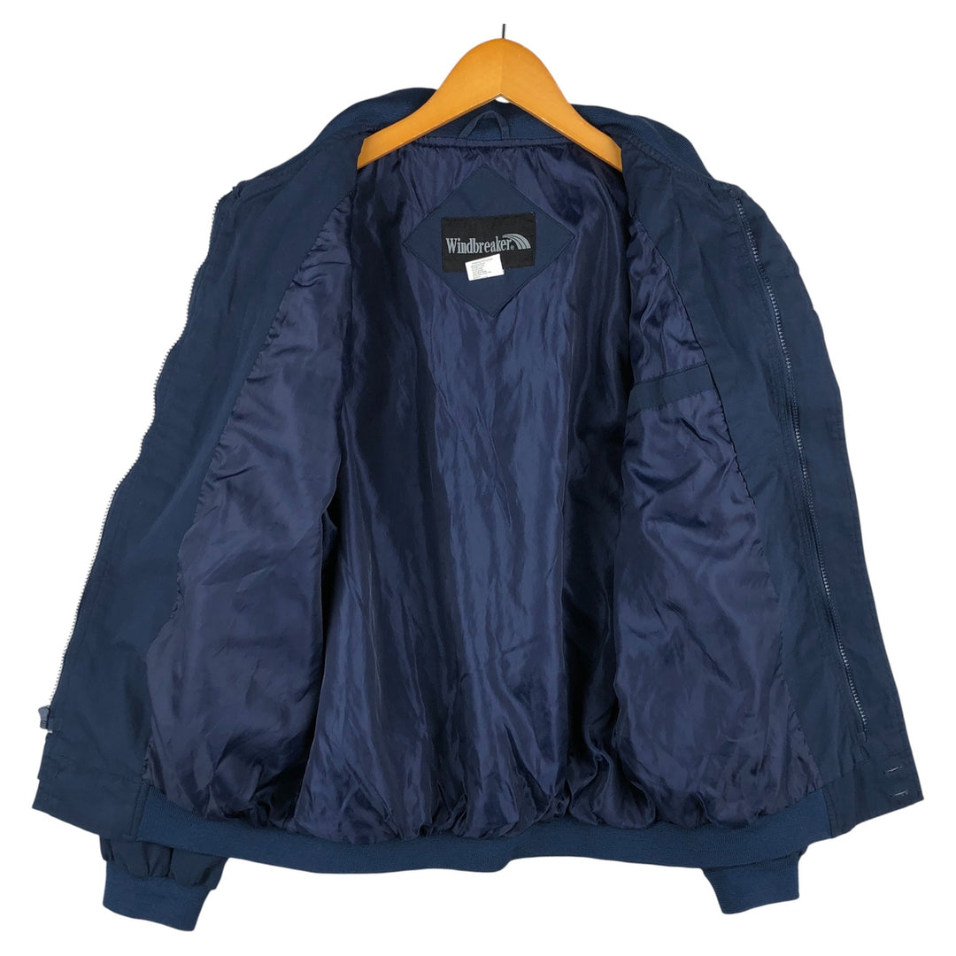Windbreaker Derby Jacket Cup Shoulder Jacket Men's Size M polyester navy blue type Vintage Second Hand