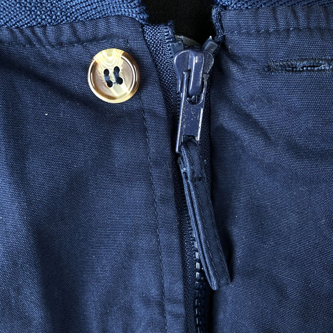 Windbreaker Derby Jacket Cup Shoulder Jacket Men's Size M polyester navy blue type Vintage Second Hand