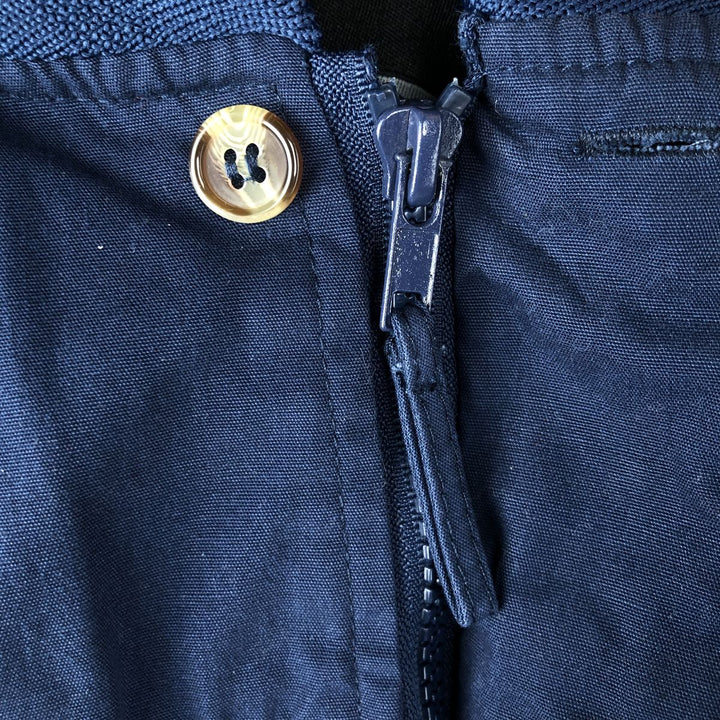 Windbreaker Derby Jacket Cup Shoulder Jacket Men's Size M polyester navy blue type Vintage Second Hand