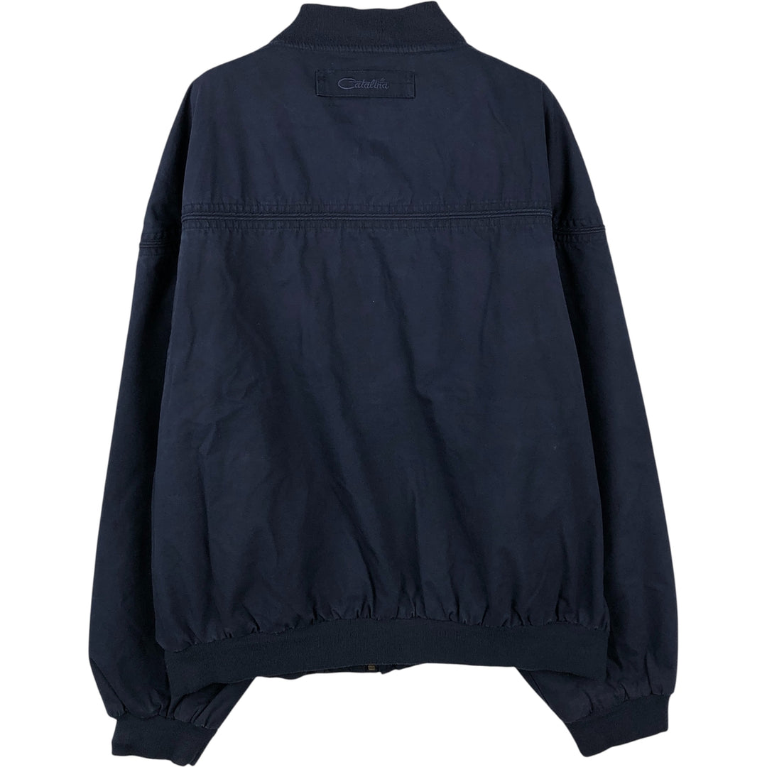 90'S Catalina La Paz Derby Jacket, Cup Shoulder, Men's XL, Vintage polyester navy blue type Vintage Second Hand