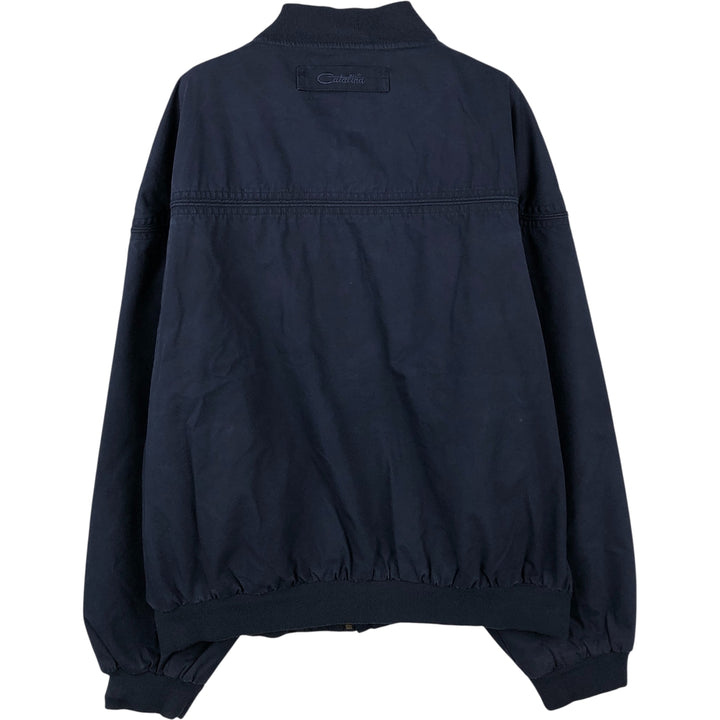 90'S Catalina La Paz Derby Jacket, Cup Shoulder, Men's XL, Vintage polyester navy blue type Vintage Second Hand