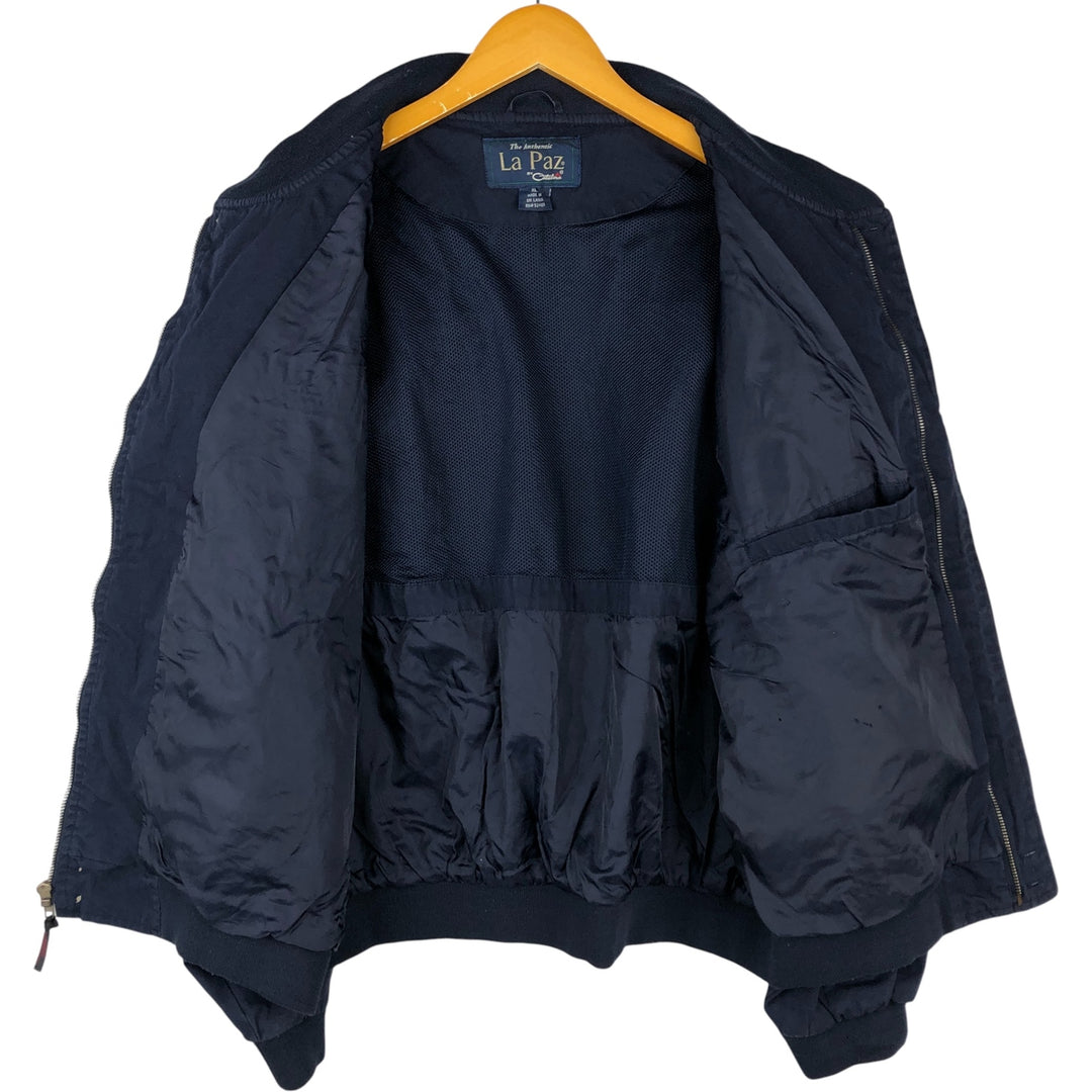 90'S Catalina La Paz Derby Jacket, Cup Shoulder, Men's XL, Vintage polyester navy blue type Vintage Second Hand