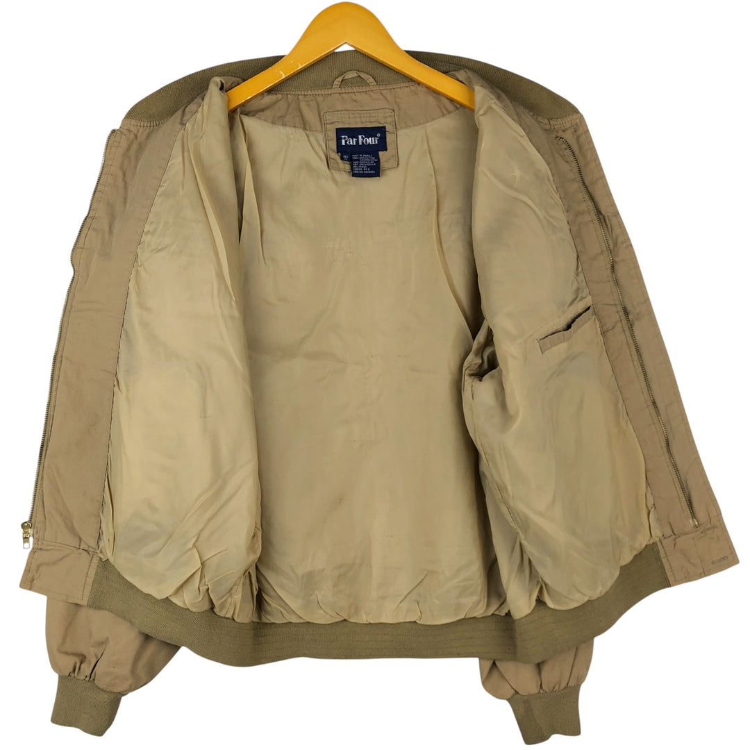 Par Four Vintage Derby Jacket, Cup Shoulder, Men's XL cotton Beige type Vintage Second Hand