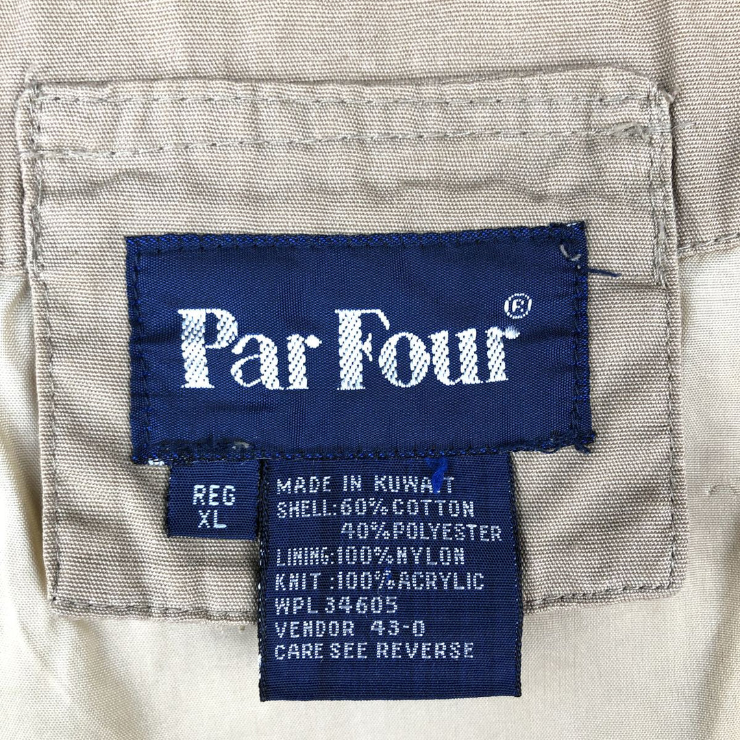 Par Four Vintage Derby Jacket, Cup Shoulder, Men's XL cotton Beige type Vintage Second Hand