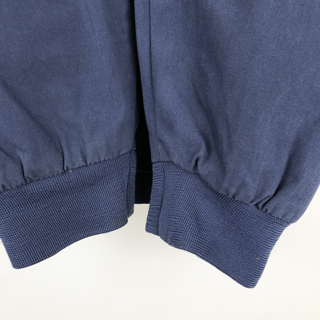 Windbreaker Derby Jacket, Cup Shoulder Jacket, Men's Size L polyester navy blue type Vintage Second Hand
