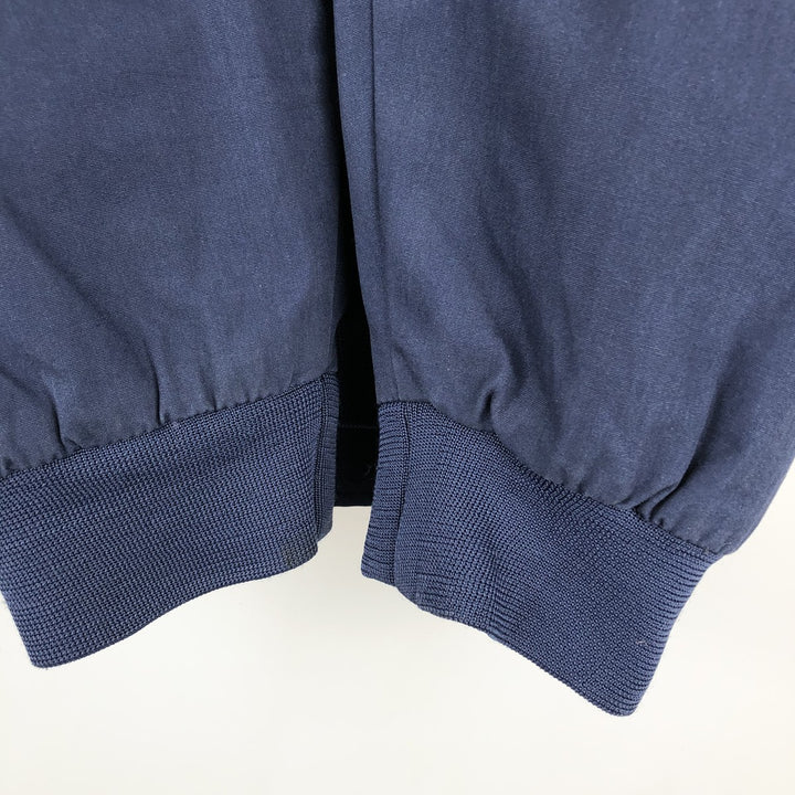 Windbreaker Derby Jacket, Cup Shoulder Jacket, Men's Size L polyester navy blue type Vintage Second Hand