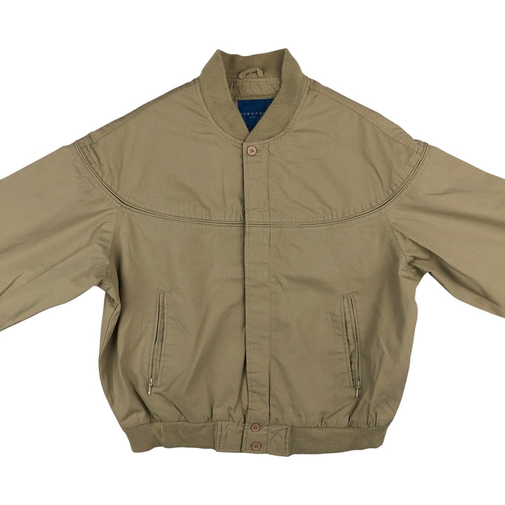 Vintage 80s-90'S Town Craft Derby Jacket with Cup Shoulder Strap, Men's Size L cotton Beige type Vintage Second Hand