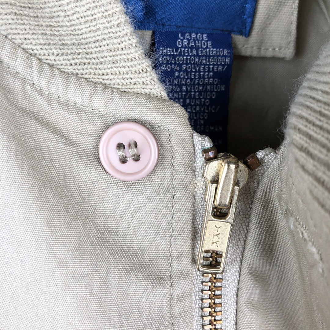 Vintage 80s-90'S Town Craft Derby Jacket with Cup Shoulder Strap, Men's Size L cotton Beige type Vintage Second Hand