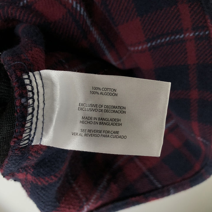 Orvis long-sleeved flannel check shirt, men's size S cotton red type Vintage Second Hand