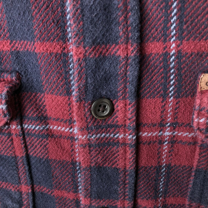 Orvis long-sleeved flannel check shirt, men's size S cotton red type Vintage Second Hand