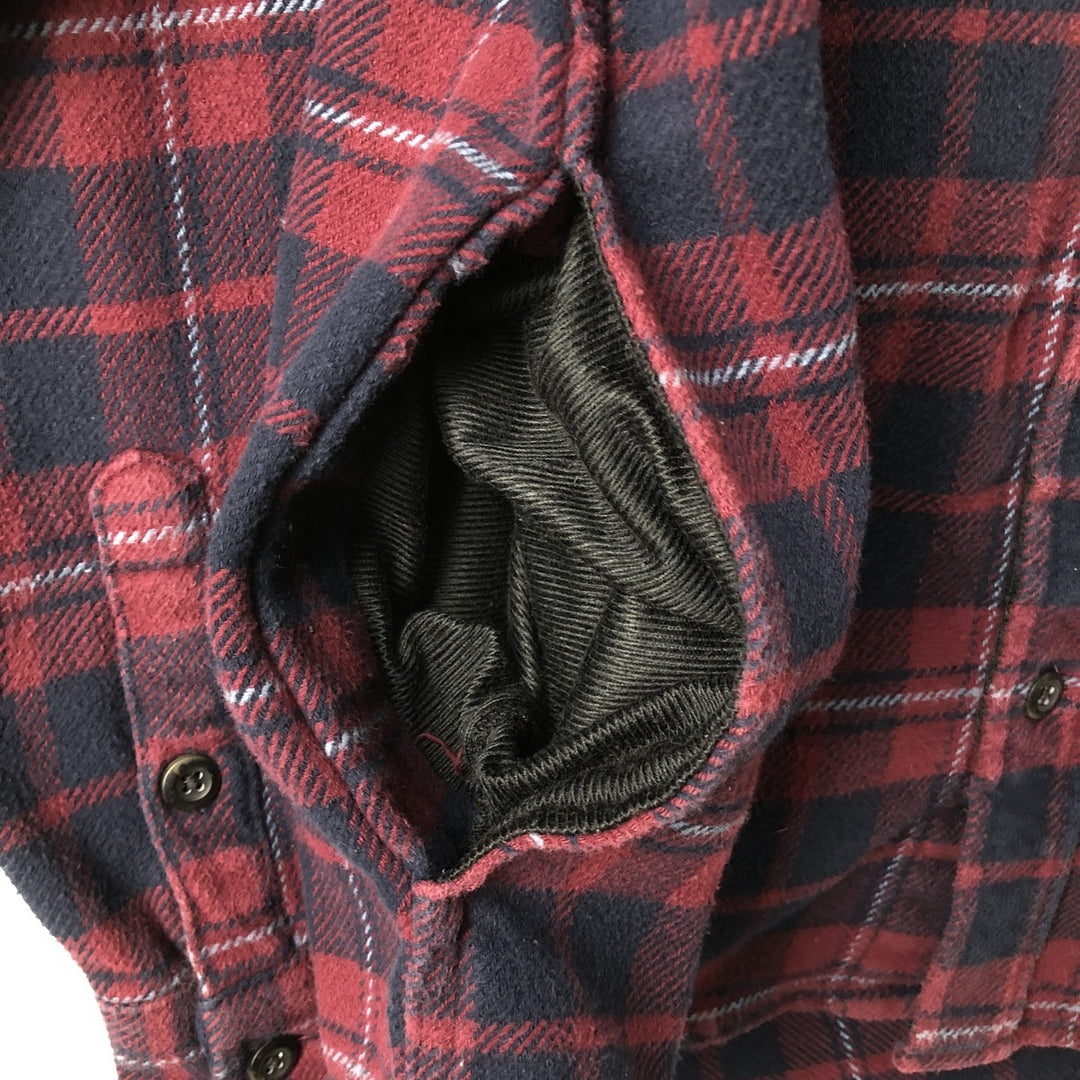 Orvis long-sleeved flannel check shirt, men's size S cotton red type Vintage Second Hand
