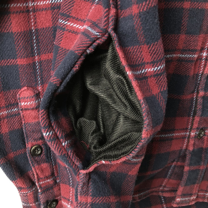 Orvis long-sleeved flannel check shirt, men's size S cotton red type Vintage Second Hand