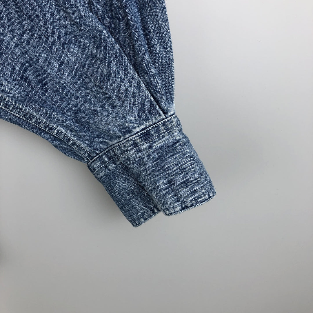 GAP DENIM Old Gap Long Sleeve Denim Shirt, Men's Size Small cotton blue type Vintage Second Hand