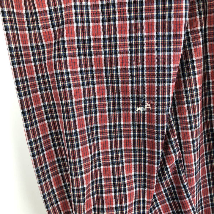 Carhartt Check Pattern Long Sleeve Button-Down Work Shirt, Men's M cotton red type Vintage Second Hand
