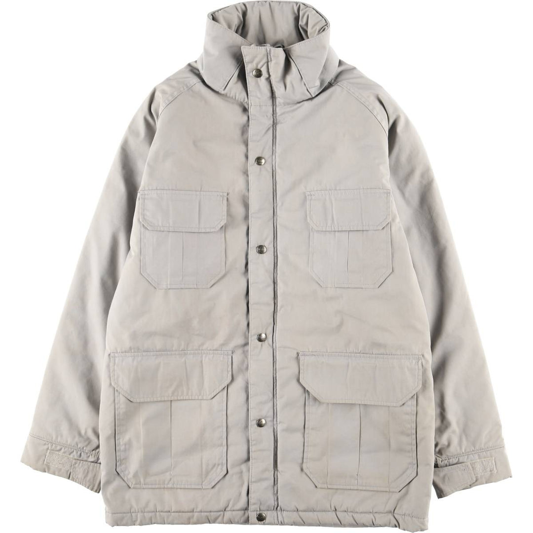 Vintage 1980'S Woolrich padded mountain jacket, shell jacket, and puffer jacket, made in the USA, size M, men's. polyester gray type Vintage Second Hand