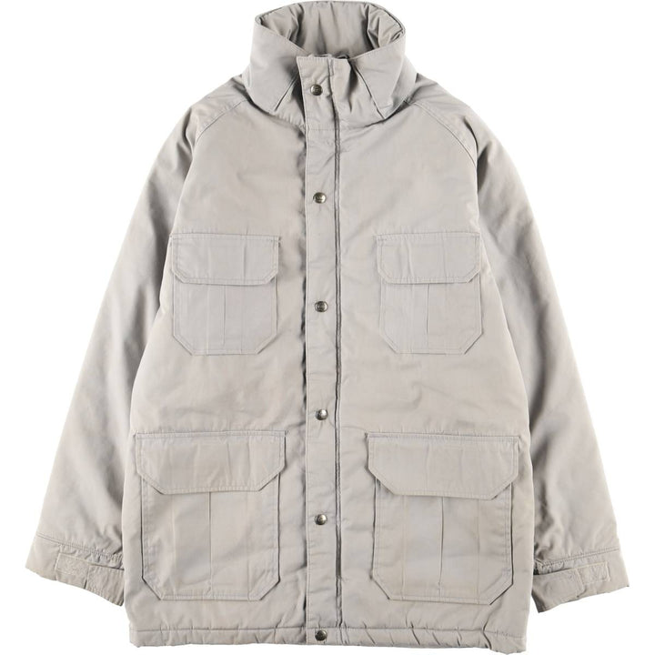 Vintage 1980'S Woolrich padded mountain jacket, shell jacket, and puffer jacket, made in the USA, size M, men's. polyester gray type Vintage Second Hand