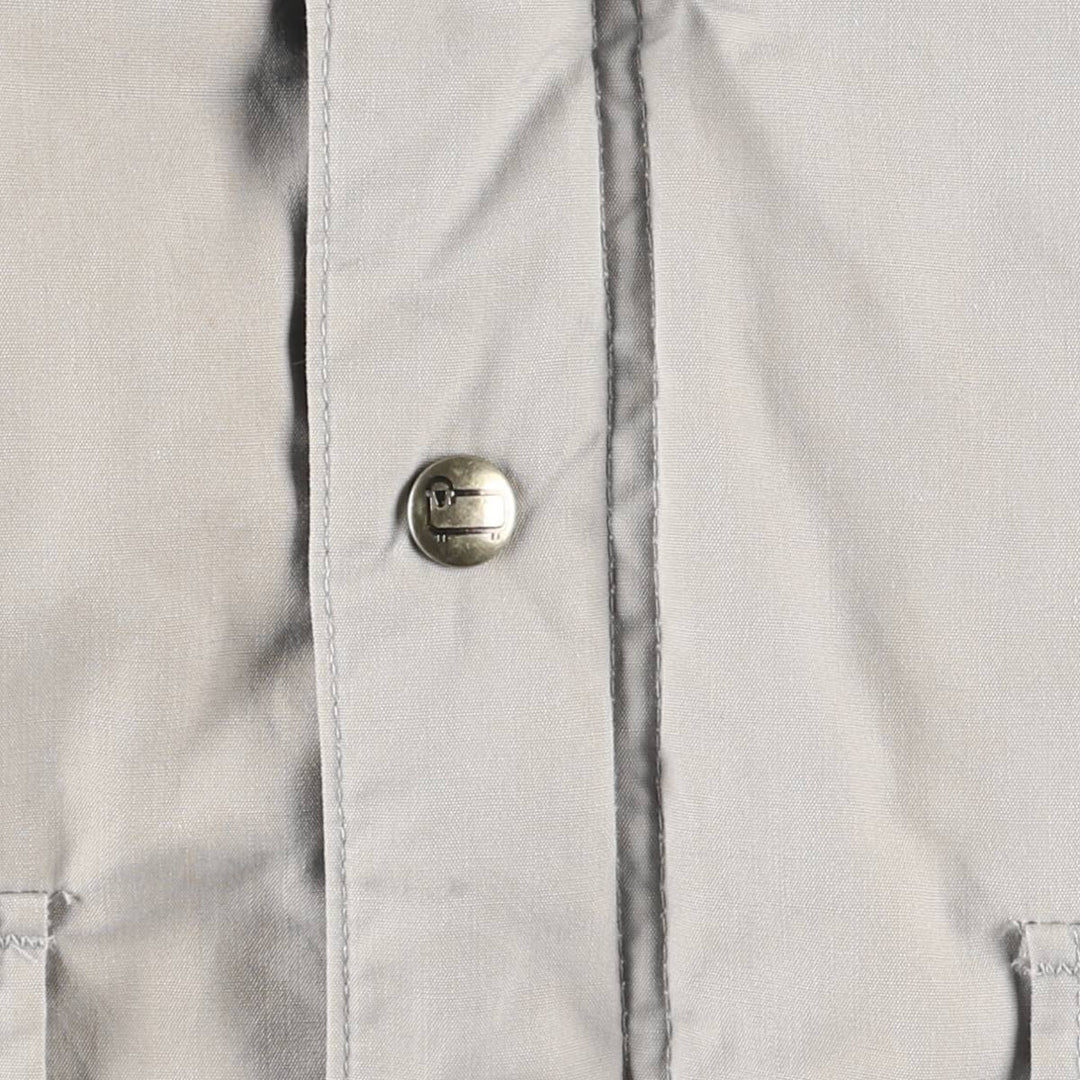 Vintage 1980'S Woolrich padded mountain jacket, shell jacket, and puffer jacket, made in the USA, size M, men's. polyester gray type Vintage Second Hand