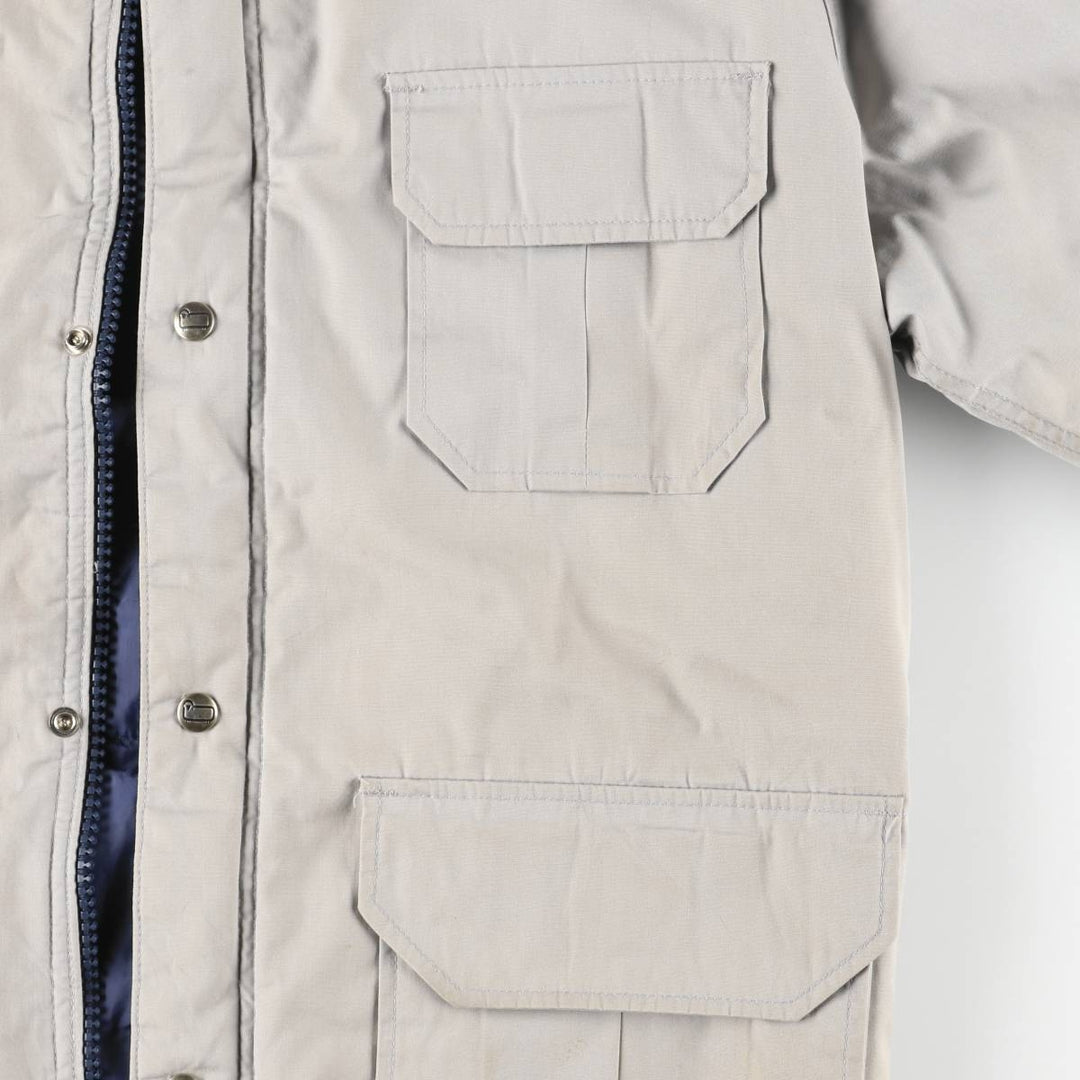 Vintage 1980'S Woolrich padded mountain jacket, shell jacket, and puffer jacket, made in the USA, size M, men's. polyester gray type Vintage Second Hand