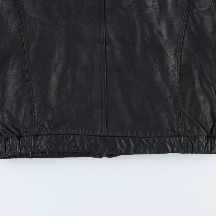 JOS.A.BANK Swing Top Leather Blouson, Men's Size XL genuine leather black type Vintage Second Hand