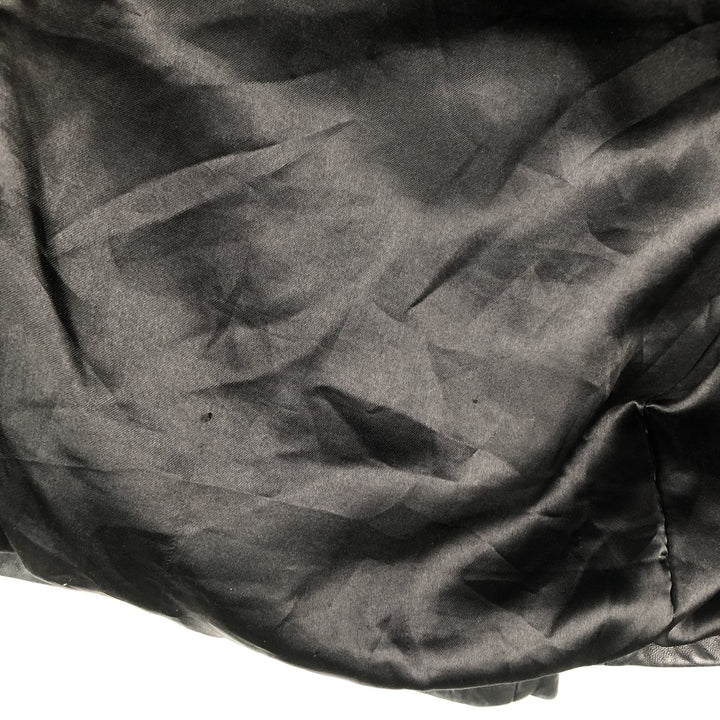 BARISAL Leather Jacket Men's Size L genuine leather black type Vintage Second Hand
