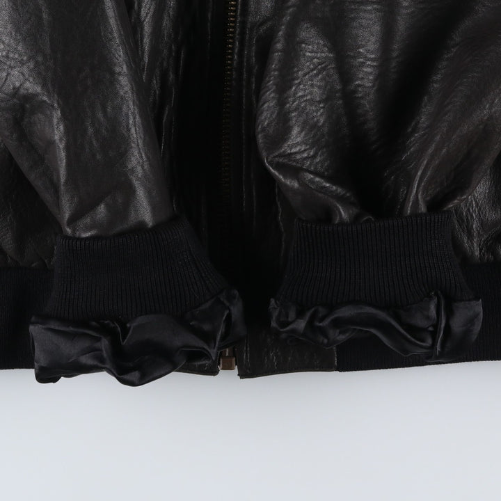 Rosner leather blouson, men's size XL genuine leather black type Vintage Second Hand