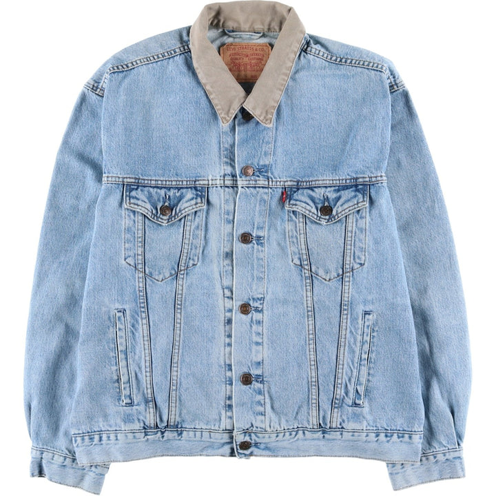 90'S Levi's 70168-0210 Denim Jacket, Men's Size XL, Vintage cotton blue type Vintage Second Hand
