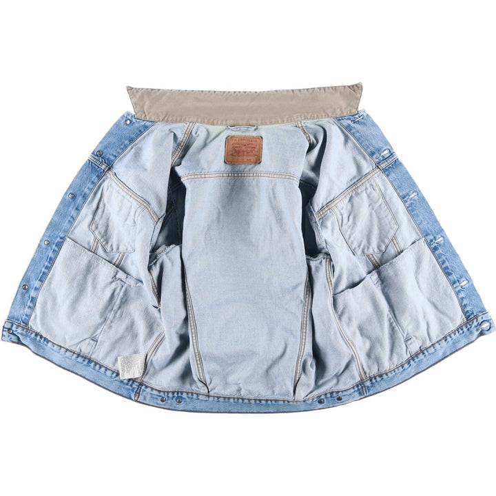 90'S Levi's 70168-0210 Denim Jacket, Men's Size XL, Vintage cotton blue type Vintage Second Hand