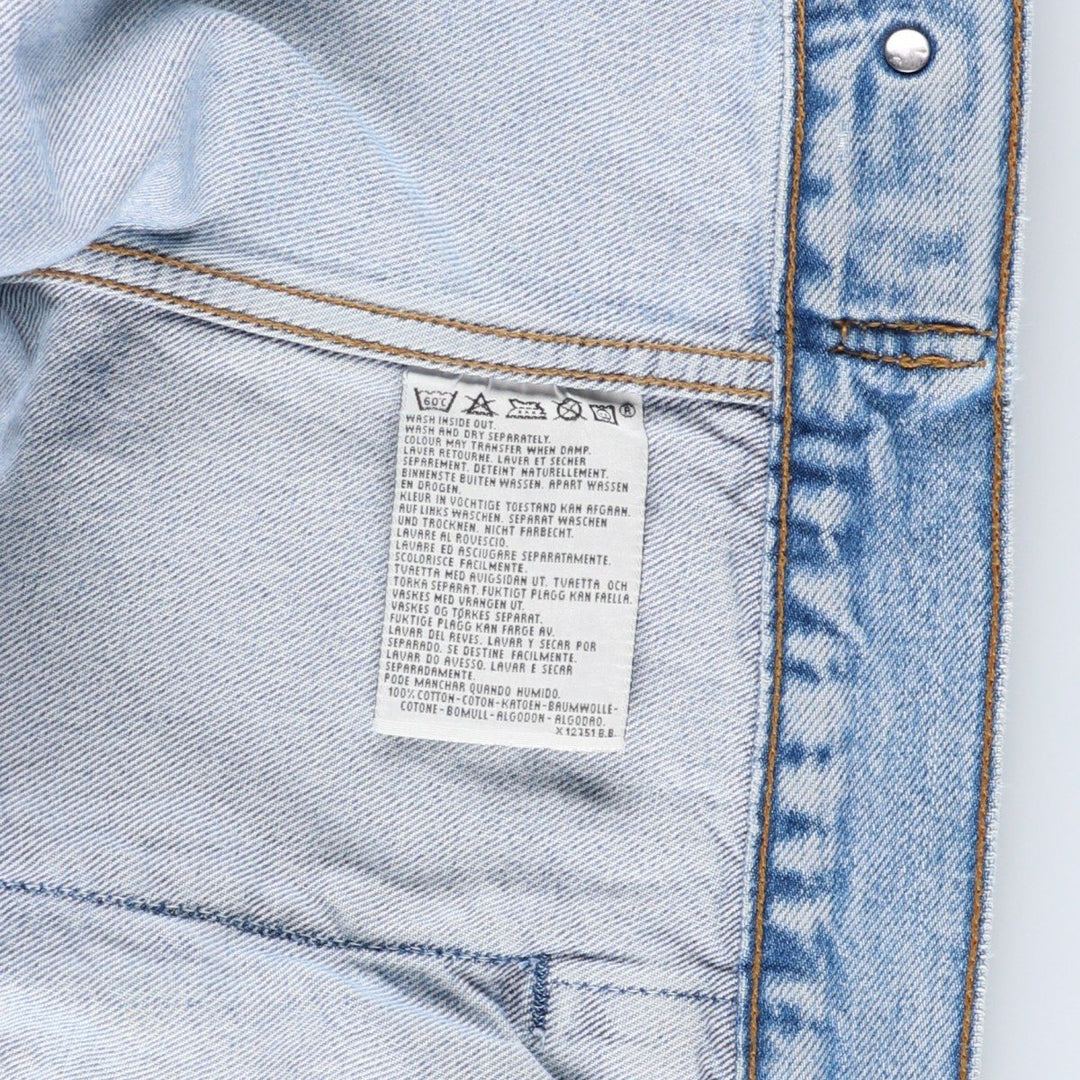 90'S Levi's 70168-0210 Denim Jacket, Men's Size XL, Vintage cotton blue type Vintage Second Hand