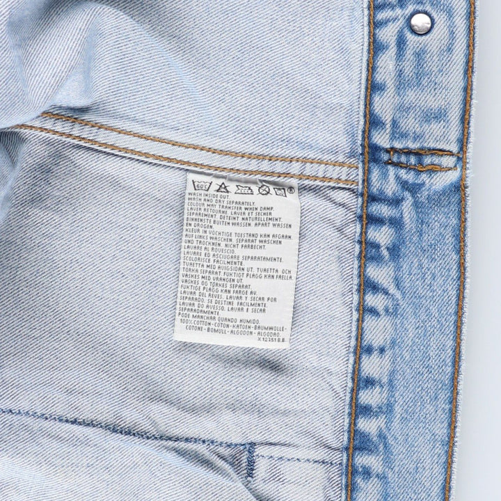 90'S Levi's 70168-0210 Denim Jacket, Men's Size XL, Vintage cotton blue type Vintage Second Hand