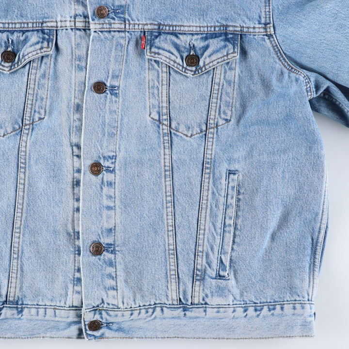 90'S Levi's 70168-0210 Denim Jacket, Men's Size XL, Vintage cotton blue type Vintage Second Hand