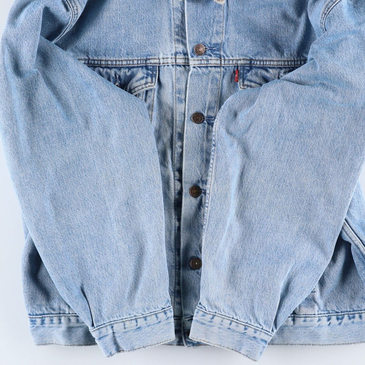 90'S Levi's 70168-0210 Denim Jacket, Men's Size XL, Vintage cotton blue type Vintage Second Hand