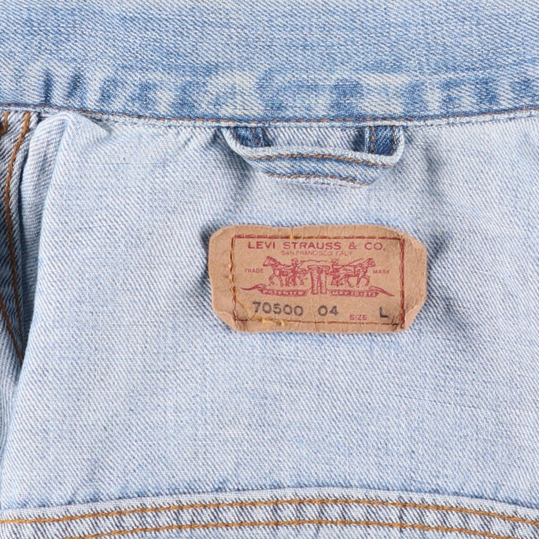 Levi's Euro Model Denim Jacket, G-Jean, Men's Size L cotton blue type Vintage Second Hand
