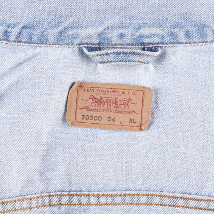 Levi's Euro Model Denim Jacket, Men's XL cotton blue type Vintage Second Hand