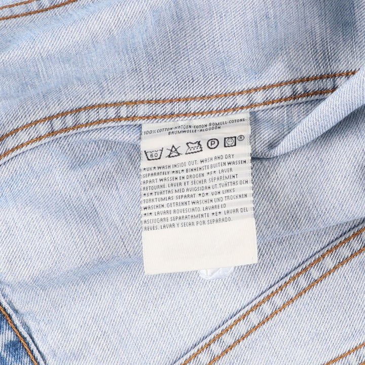 Levi's Euro Model Denim Jacket, Men's XL cotton blue type Vintage Second Hand
