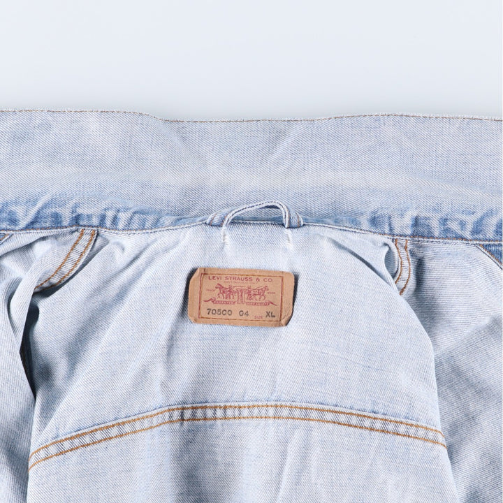 Levi's Euro Model Denim Jacket, Men's XL cotton blue type Vintage Second Hand