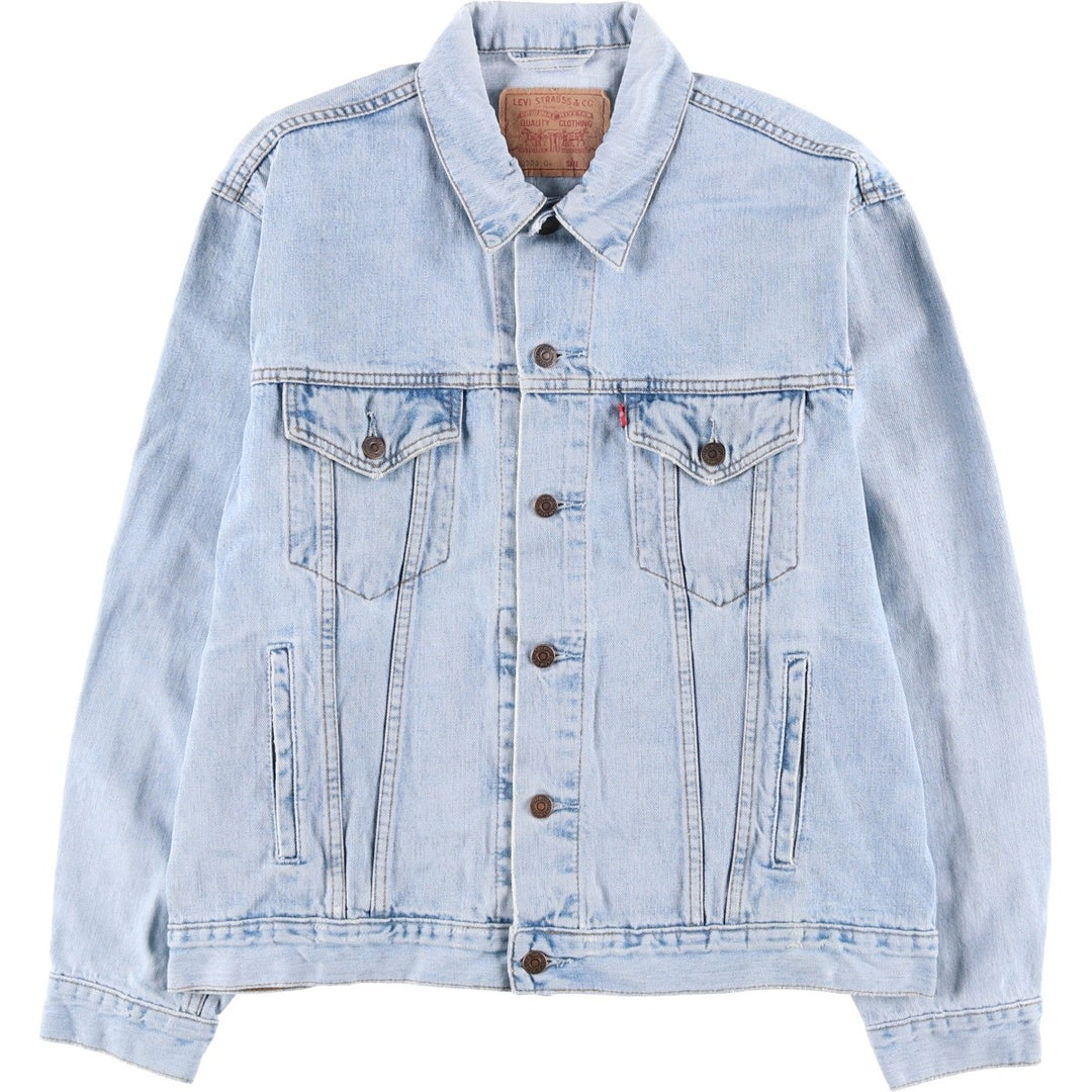 90'S Levi's Denim Jacket, Men's Size XL, Vintage cotton blue type Vintage Second Hand